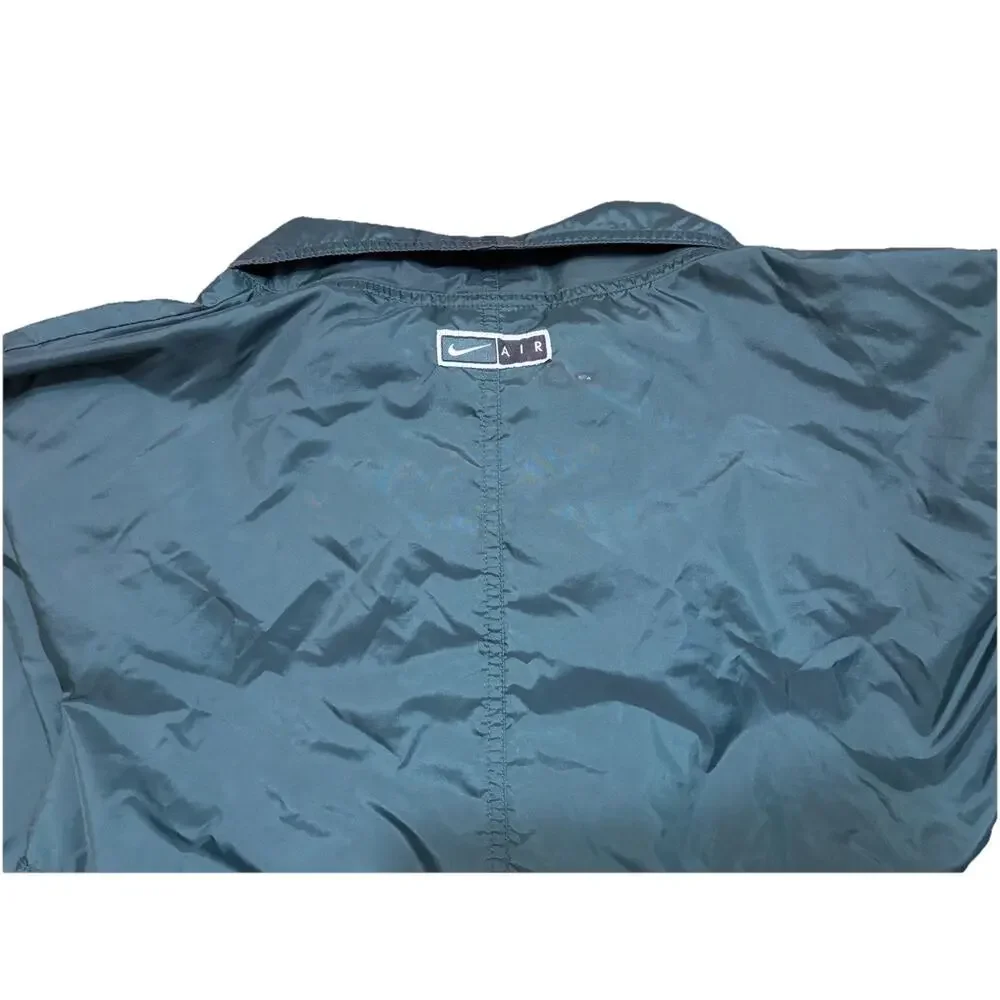 Vintage Nike Jacket Mens 2XL Green Half Zip Pullover Windbreaker Air‎ Swoosh 90s